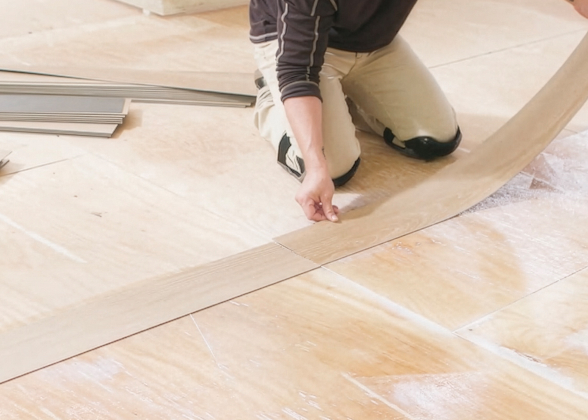 Laying Flooring For Glue down installation 